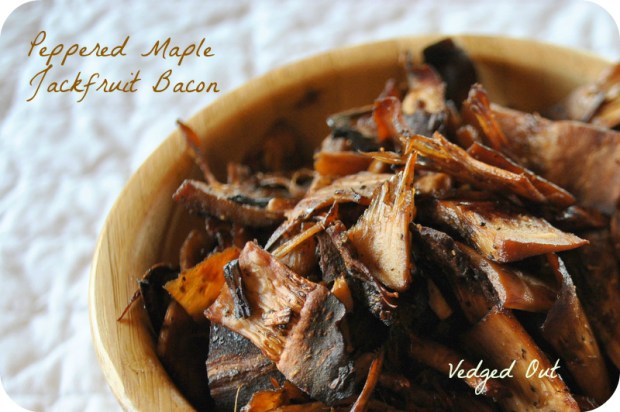 Peppered Maple Jackfruit Bacon