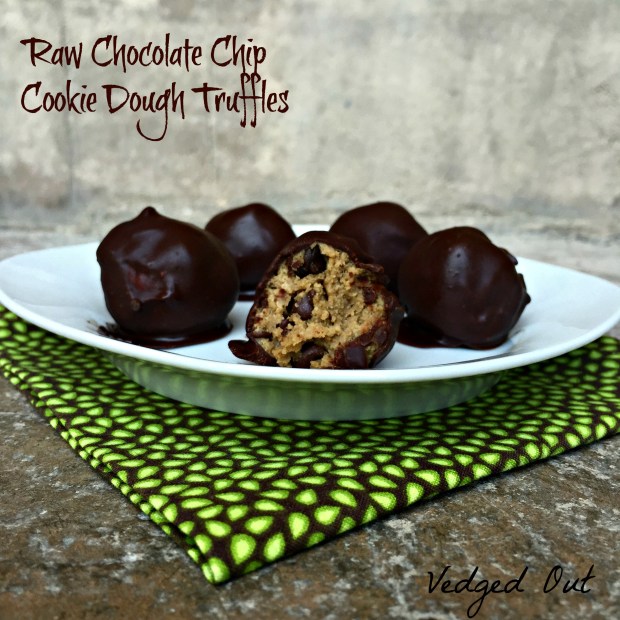 Raw Chocolate Chip Cookie Dough Truffles